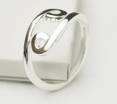 925 Sterling Silver Cancer Zodiac Adjustable size RING - Horoscope / Astrological Jewelry