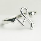 925 Sterling Silver Capricorn Zodiac Adjustable size RING - Horoscope / Astrological Jewelry