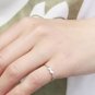 925 Sterling Silver Little Angel Wing Ring, Stacking Band