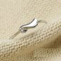 925 Sterling Silver Little Angel Wing Ring, Stacking Band
