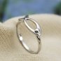 925 Sterling Silver Ichthus Fish Ring, Christian Symbol Band