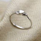 925 Sterling Silver Little Heart Ring, Stacking Ring