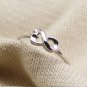 925 Sterling Silver Infinity Symbol Ring, Stacking Band