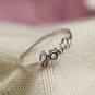 925 Sterling Silver Script Love Word Ring, Stacking Band