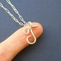 925 Sterling Silver Personalized Initial Necklace, Custom Monogram Gift
