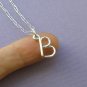 925 Sterling Silver Personalized Initial Necklace, Custom Monogram Gift