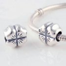 925 Sterling Silver Lucky Clover Charm - fits European Beads Bracelets