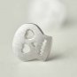 Tiny Loving Skull Earrings Stud in Matte Sterling Silver