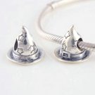 925 Sterling Silver Wizard Hat Charm - fits European Beads Bracelets
