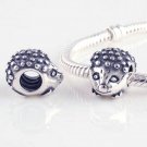 925 Sterling Silver Hedgehog Charm - fits European Beads Bracelets