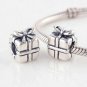 925 Sterling Silver Present Charm - fits European Beads Bracelets