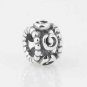 925 Sterling Silver Abstract Roses Spacer Charm - fits European Beads Bracelets