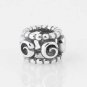 925 Sterling Silver Abstract Roses Spacer Charm - fits European Beads Bracelets