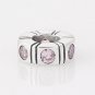 Sterling Silver Pink Northern Light Spacer Charm - fits European Beads Bracelets