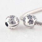 925 Sterling Silver Twinkle Twinkle Star Clip Charm - fits European Beads Bracelets