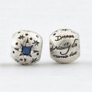 925 Sterling Silver "Dreams Really Do Come True" Charm - fits All European DIY Charm Bead Bracelets