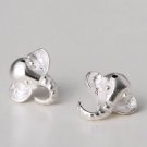 Tiny Elephant Earrings Stud in Sterling Silver