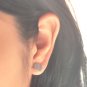 Basic Snail Earrings Stud in Matte Sterling Silver