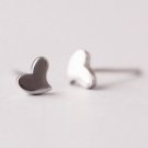 Mini Playful Heart Earrings Stud in Sterling Silver