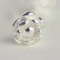 Tiny Camellias Flower Earrings Stud in Matte Sterling Silver