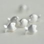 Basic Tiny Puffer Fish Earrings Stud in Sterling Silver