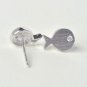 Basic Whale Fish Earrings Stud in Sterling Silver