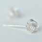 Mini Knot Ball Earrings Stud in Sterling Silver