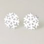 Basic Mini Snowflake Earrings Stud in Sterling Silver