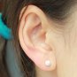 Tiny Sparkling Ball Earrings Stud in Sterling Silver