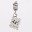 925 Sterling Silver Passport Pendant Charm - fits Biagi/Pandora/Troll/All European Bracelets