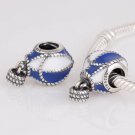 925 Sterling Silver Hot Air Balloon Pendant Charm - fits European Beads Bracelets