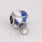 925 Sterling Silver Hot Air Balloon Pendant Charm - fits European Beads Bracelets