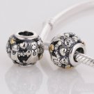 925 Sterling Silver Family Forever Charm -fits European Beads Bracelets