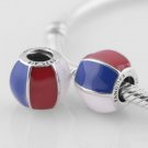 925 Sterling Silver Beach Ball Charm - fits European Beads Bracelets