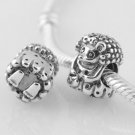 925 Sterling Silver Mrs. Hedgehog Charm - fits European Beads Bracelets