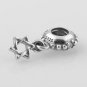 925 Sterling Silver Star of David Dangle Charm - fits European Beads Bracelets