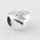 Sterling Silver Heart with Chinese Word LOVE Charm - fits European Beads Bracelets