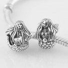 925 Sterling Silver Mermaid Charm - fits European Beads Bracelets
