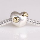 925 Sterling Silver Heart & Arrow Charm - fits European Beads Bracelets