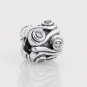 925 Sterling Silver Ocean Wave Charm - fits European Beads Bracelets