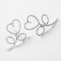 Mini Flower Wire Twisted Earrings Stud in Sterling Silver