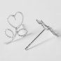 Mini Flower Wire Twisted Earrings Stud in Sterling Silver