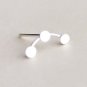 3 Tiny Dots Earrings Stud in Sterling Silver