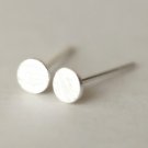 Back to Basic - Ultra Mini Round Earrings Stud in Sterling Silver