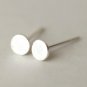 Back to Basic - Ultra Mini Round Earrings Stud in Sterling Silver