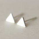 Back to Basic - Ultra Mini Triangle Earrings Stud in Sterling Silver