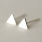 Back to Basic - Ultra Mini Triangle Earrings Stud in Sterling Silver