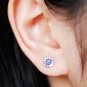 Mini Sunflower Earrings Stud in Sterling Silver