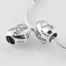 925 Sterling Silver Mum Charm - fits European Beads Bracelets