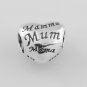 925 Sterling Silver Mum Charm - fits European Beads Bracelets